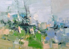 Palette d'été Impressionnisme Peinture à l'huile originale prête à être accrochée