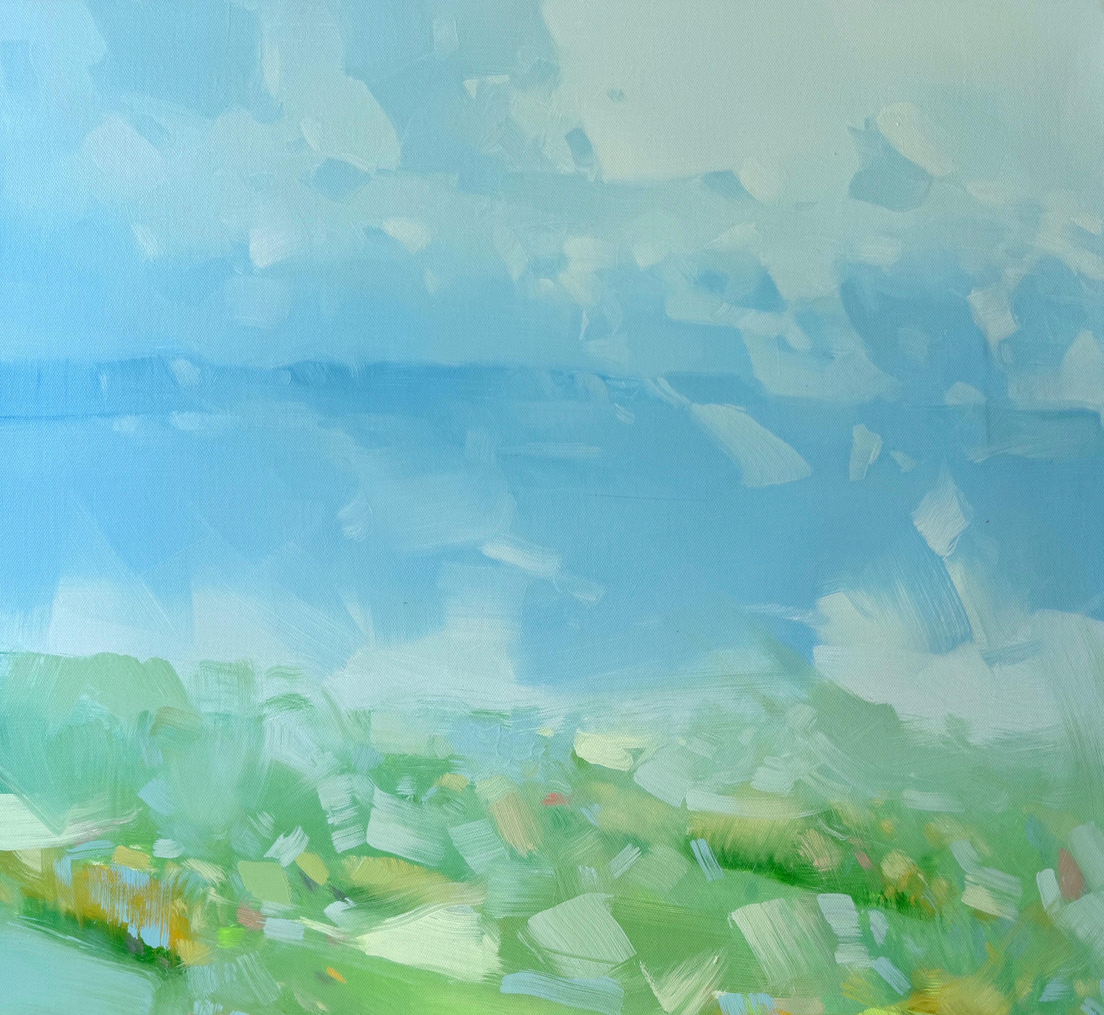 Summer Palette, Paesaggio Pittura ad olio originale, pronta da appendere - Painting Impressionismo di Vahe Yeremyan
