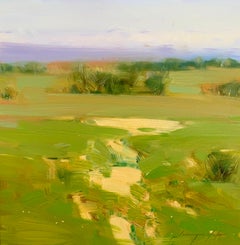 Summer Path, Original Oil Painting, Handmade Artwork