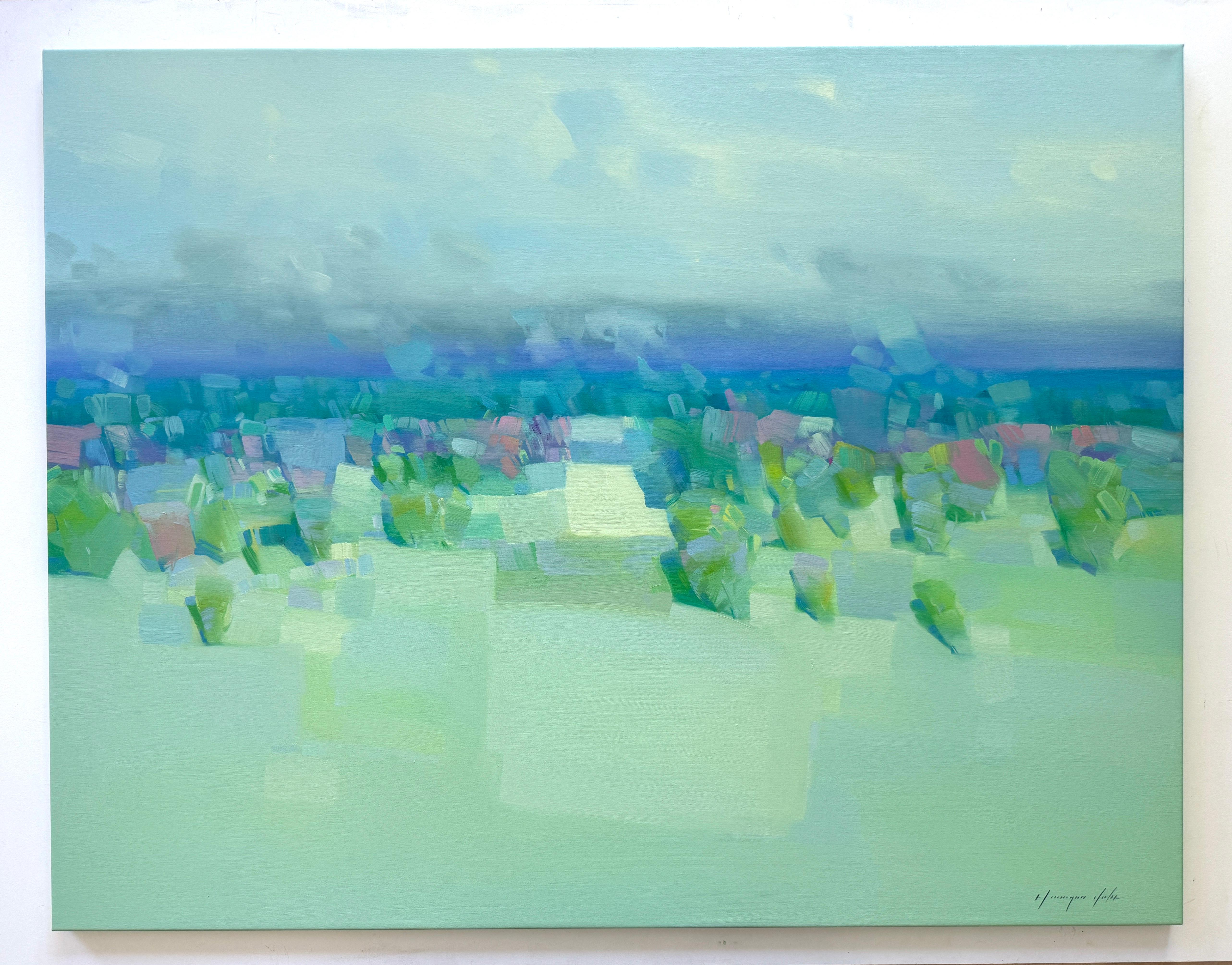 Artista: Vahe Yeremyan 
Obra: Pintura al óleo original, Obra de arte hecha a mano, Única en su género 
Técnica: Óleo sobre lienzo 
Año: 2024
Estilo: Impresionismo, 
Título: El valle del verano,
Tamaño: 43