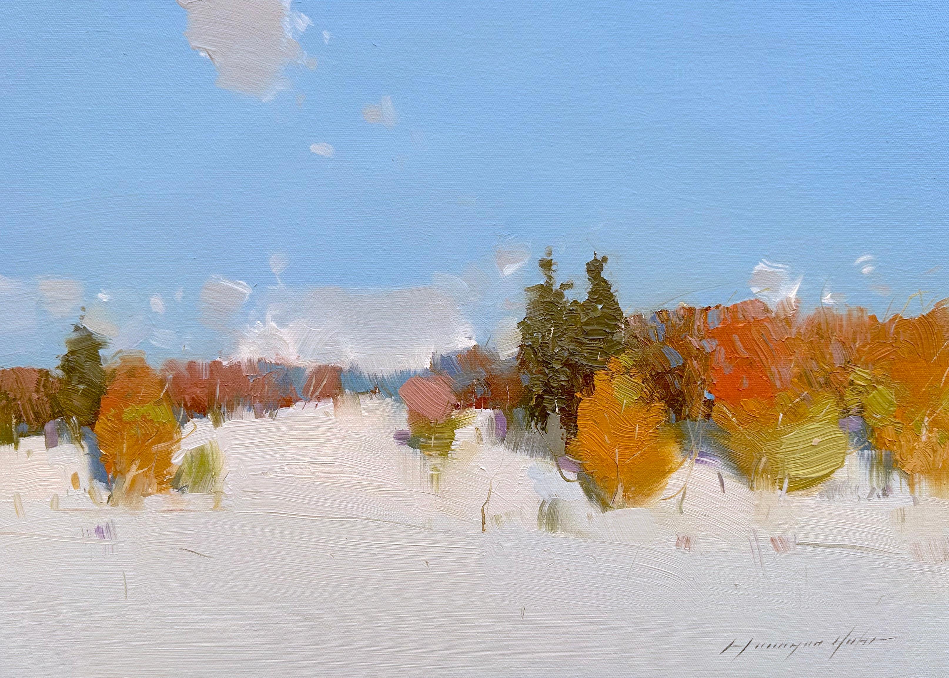 Sunny Day, Impressionism Original oil Painting, Ready to Hang