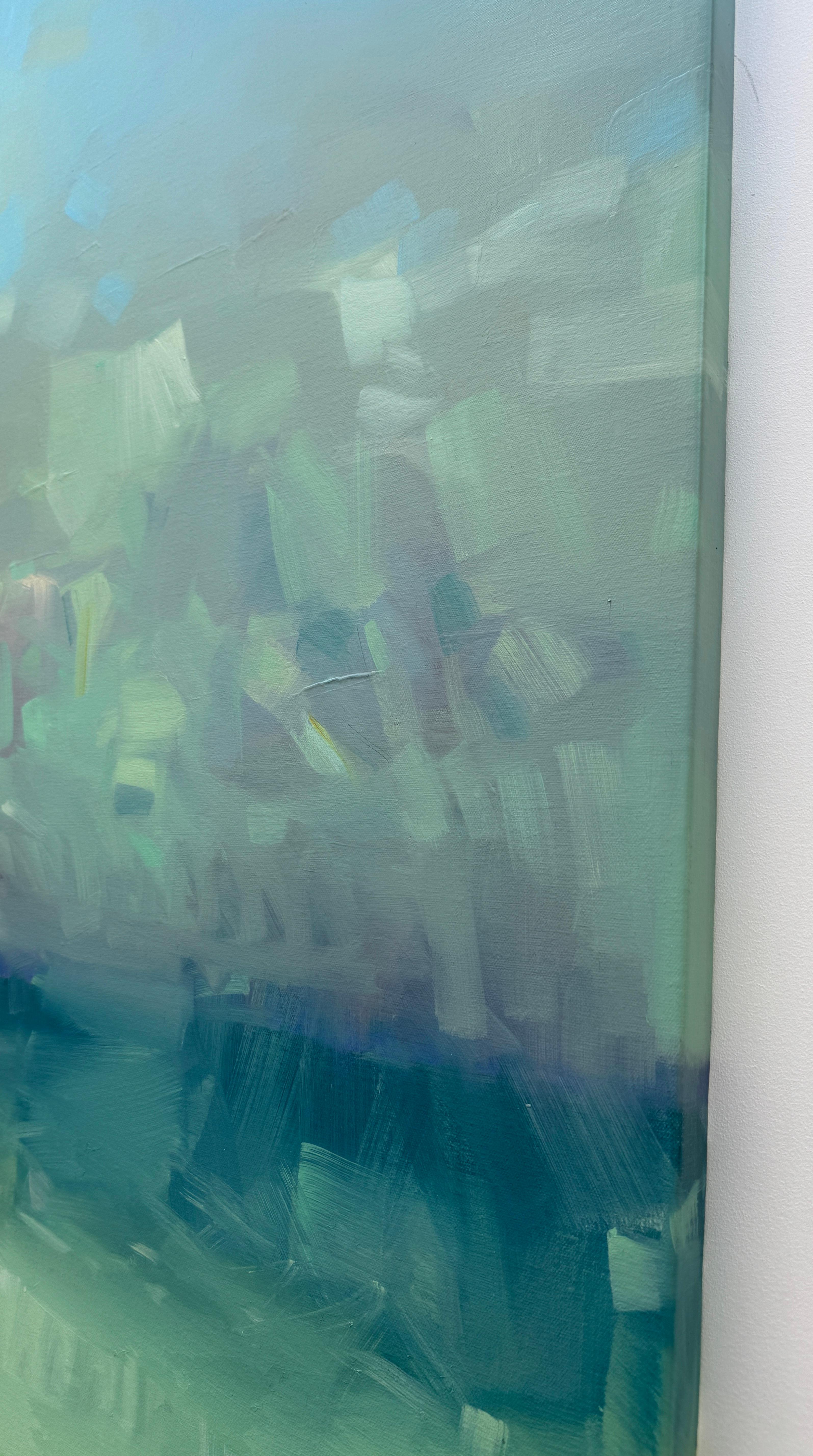 Sonnenuntergang am Meer Impressionismus Originalgemälde zum Aufhängen im Angebot 3