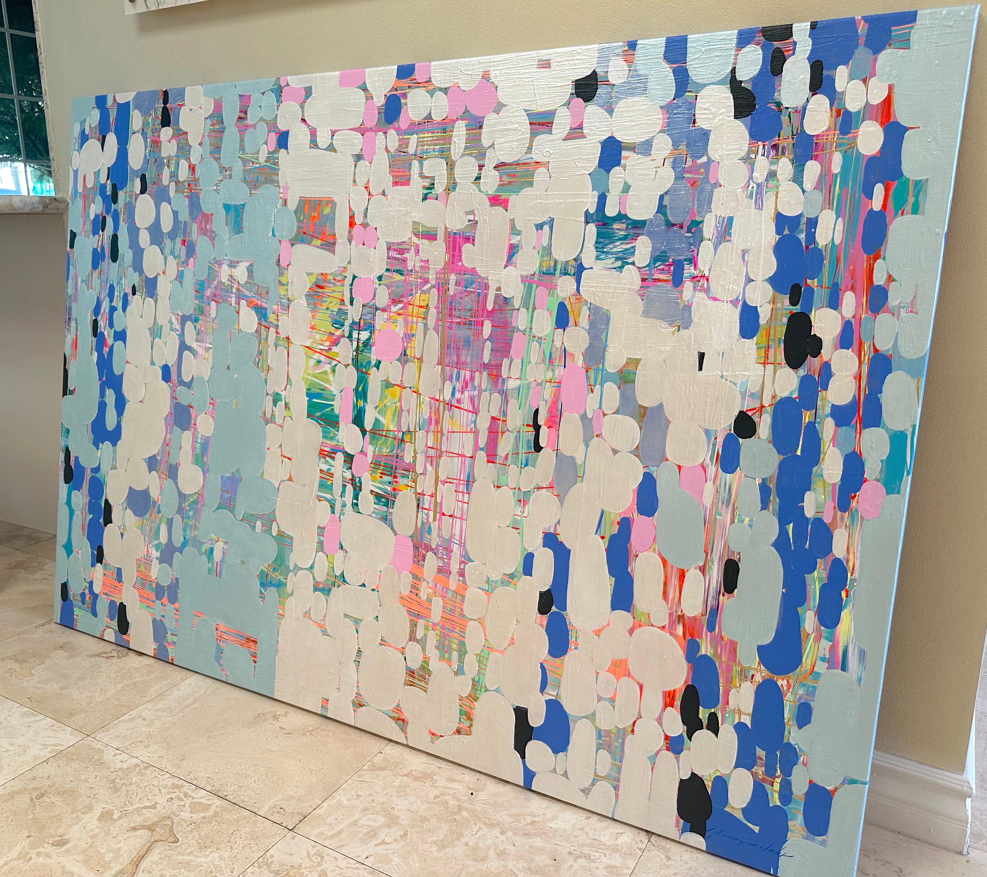 Arte astratta, pittura ad olio originale di grandi dimensioni, pronta da appendere
Artista: Vahe Yeremyan 
Opera: Pittura a olio originale, opera d'arte fatta a mano, pezzo unico 
Mezzo: Acrilico su lino 
Anno: 2023
Stile: Arte contemporanea,
