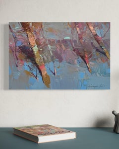 Trees Impressionism Original oil Painting, Ready to Hang