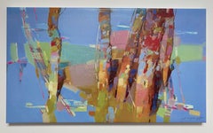 Bäume, Druck auf Leinwand, gerahmt, hängefertig