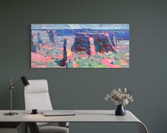 Paisaje del Parque Nacional de Utah Pintura al óleo original, lista para colgar
