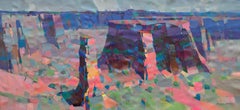 Paisaje del Parque Nacional de Utah Pintura al óleo original, lista para colgar