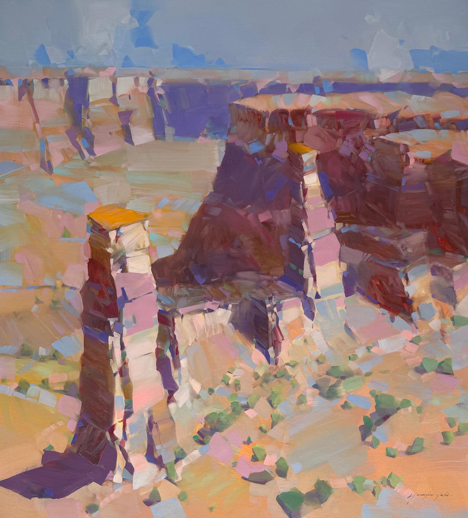 Utah Park Landscape Original oil Painting, Ready to Hang