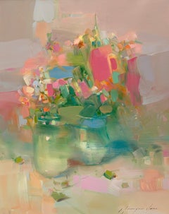 Vase of Flowers, Original Oil Painting, Handmade Artwork