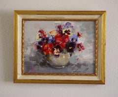 Vase of Pansies