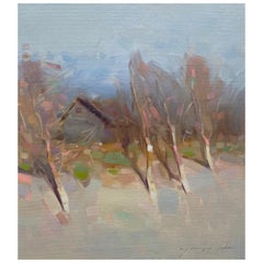 Village, Landscape, Impressionism, Original oil Painting, Ready to Hang