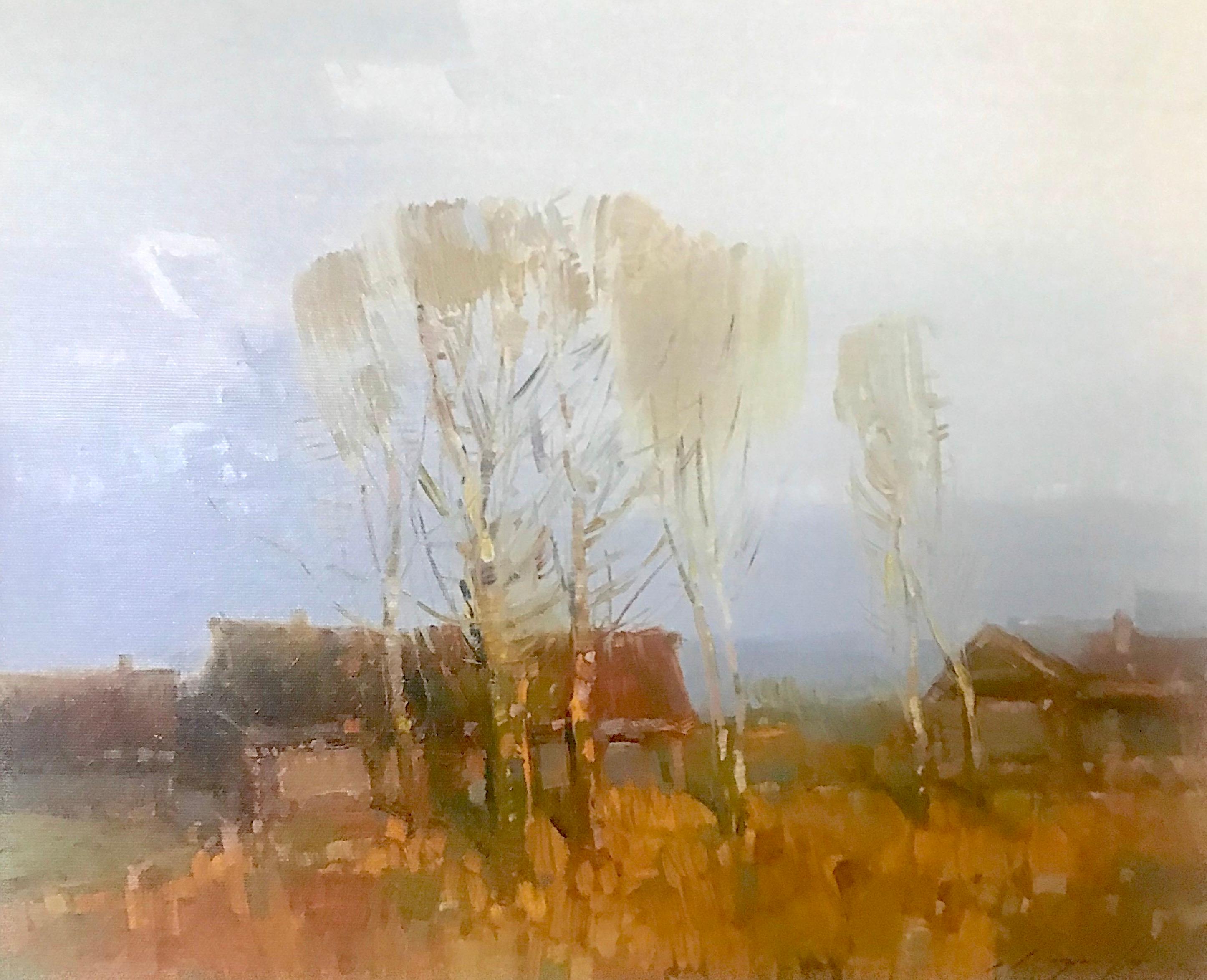 Vahe Yeremyan Landscape Painting - Village, Print on Canvas