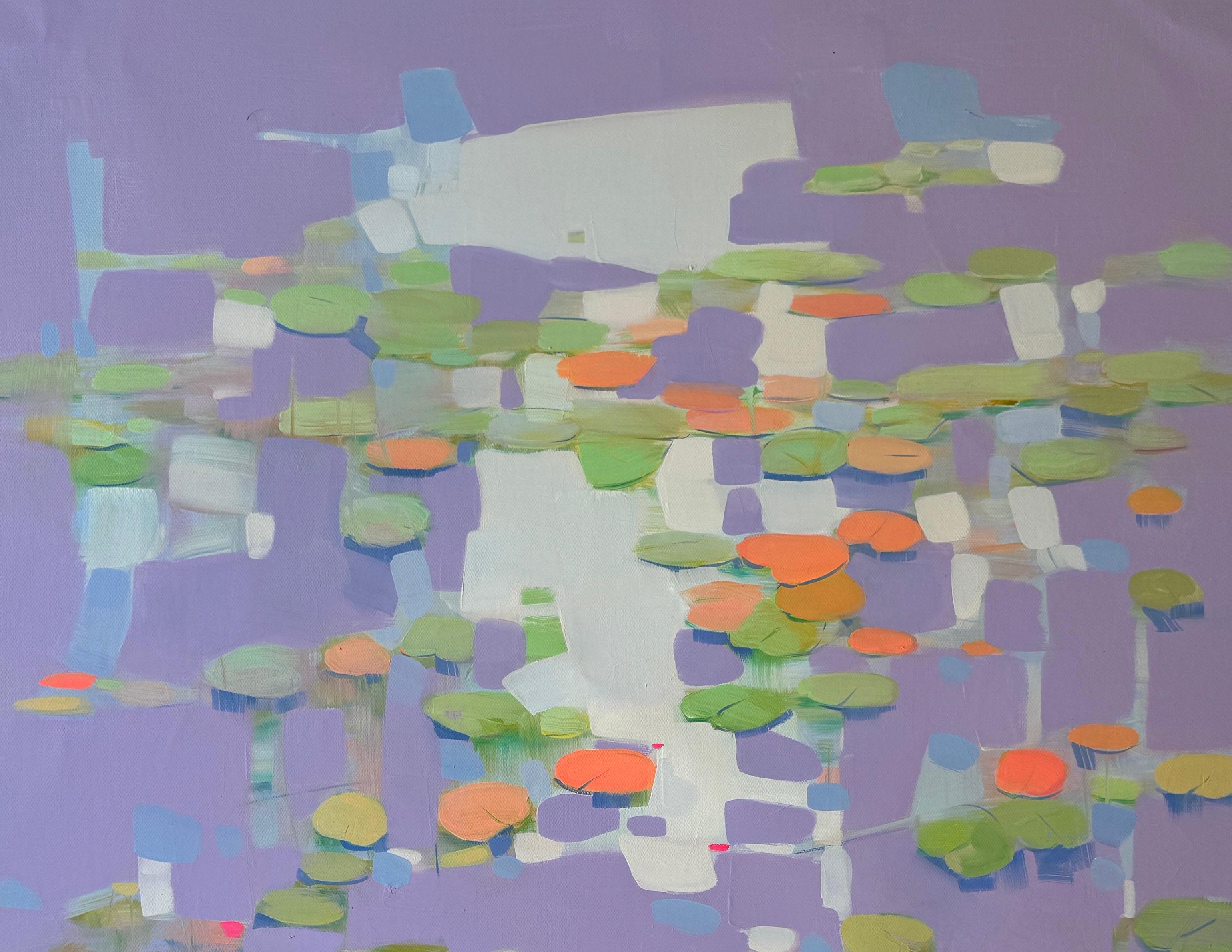 Contemporary art Flowers, Original oil Painting on Linen
Artist: Vahe Yeremyan 
Work: Original Oil Painting, Handmade Artwork, One of a Kind 
Medium: Oil on Canvas 
Year: 2024
Style: Contemporary Art, 
Title: Waterlilies
Size: 45