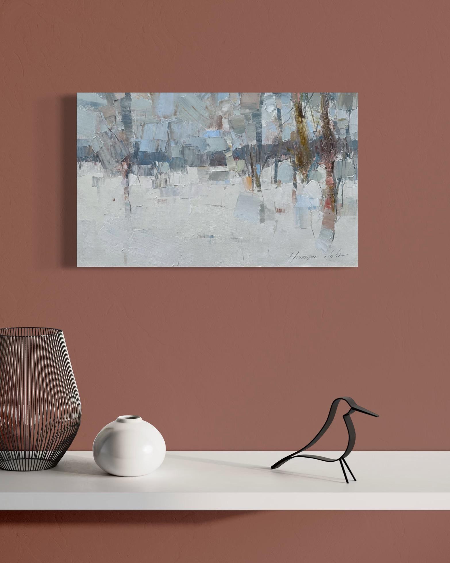 Künstler: Vahe Yeremyan
Titel: Winter 
Medium: Öl auf Leinwand
Jahr: 2025
Stil: Impressionismus
Abmessungen: 12