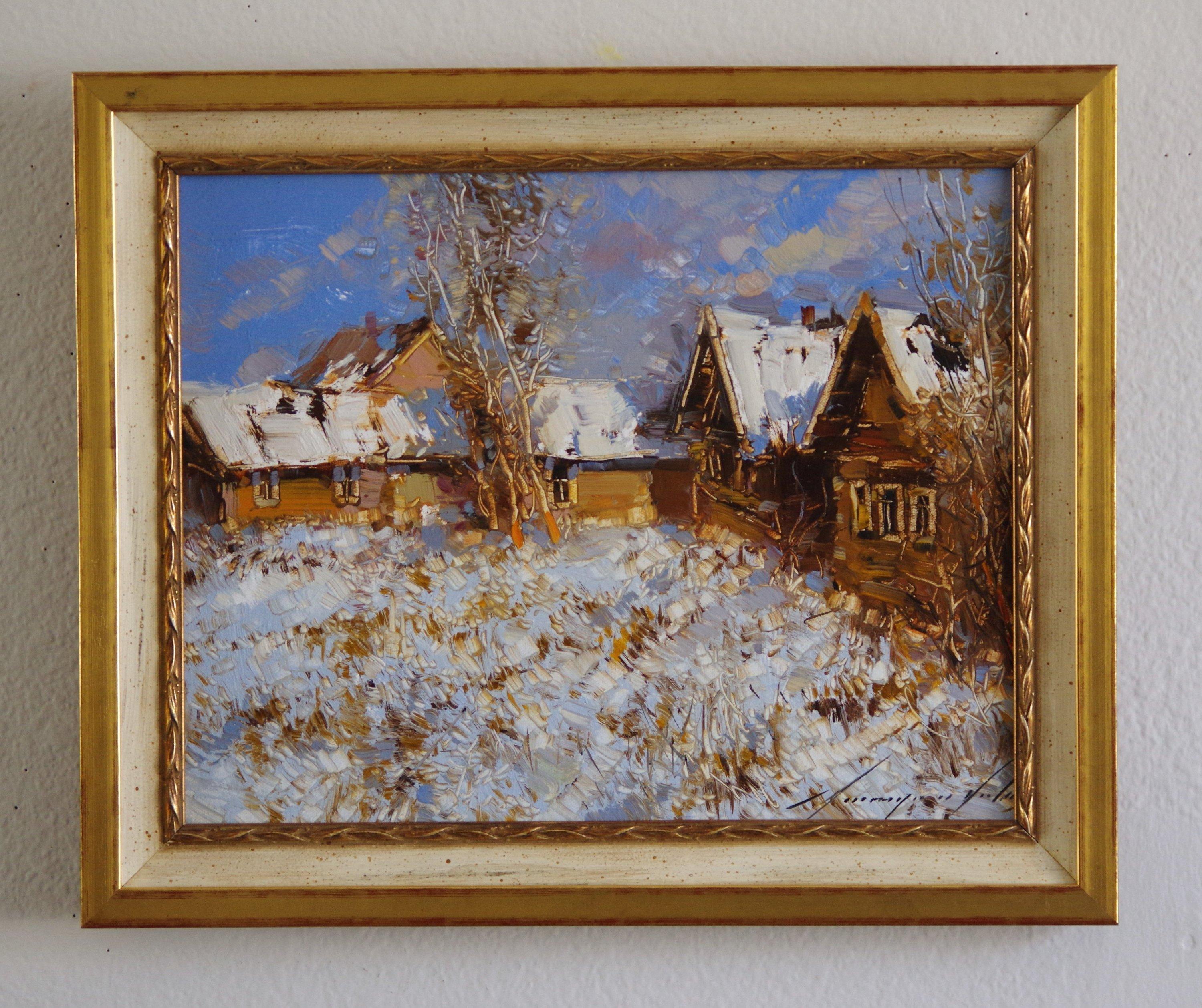 Vahe Yeremyan Landscape Painting - Winter in Village
