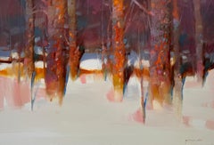 Winter Time, Impressionism, Original oil Painting, Ready to Hang