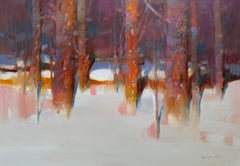 Winter Time, Impressionism, Original oil Painting, Ready to Hang