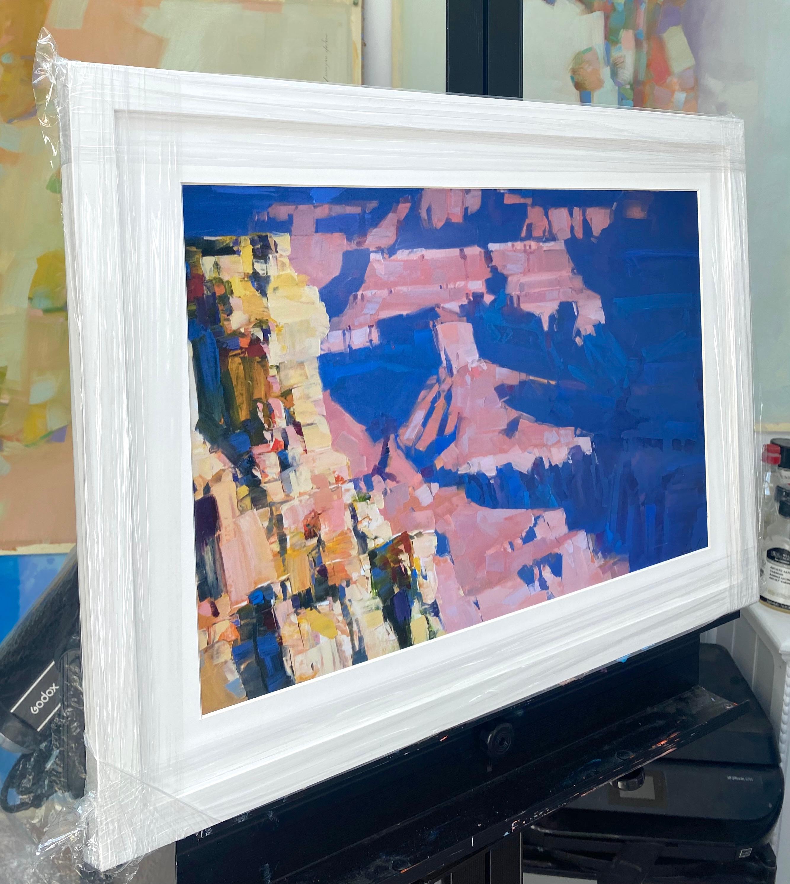 Gran Cañón, Impresión sobre papel satinado, Enmarcado - Still-Life Print Azul de Vahe Yeremyan