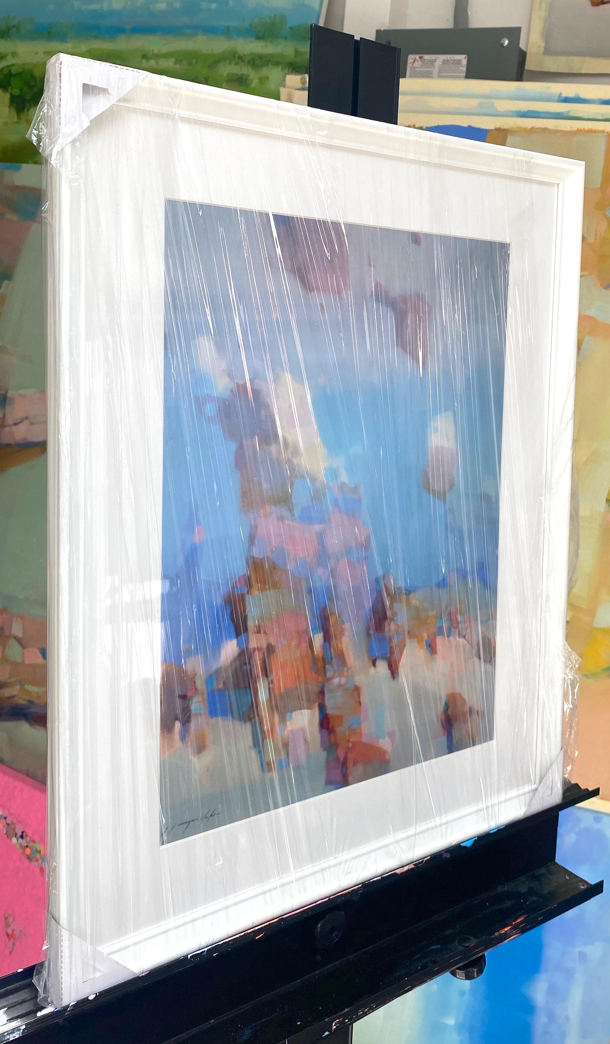 Scogliere di Malibu, stampa su carta satinata, con cornice - Print Impressionismo di Vahe Yeremyan