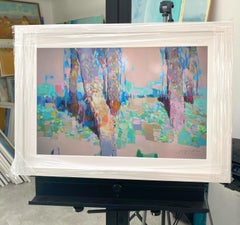 Arbres OCHRE, impression sur papier satiné, encadré