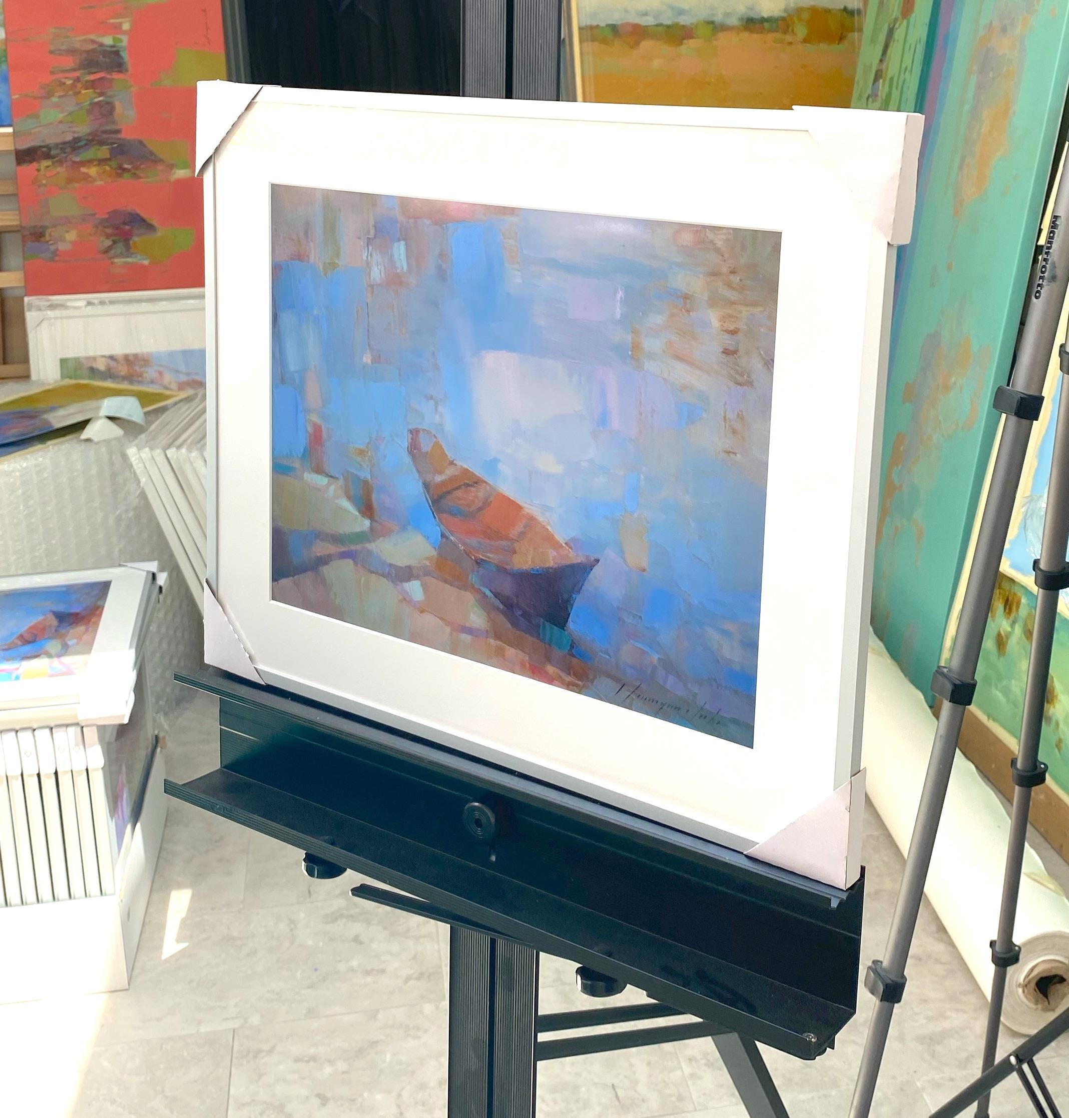 Bote de remos, Impresión sobre papel satinado, Enmarcado - Print Impresionista de Vahe Yeremyan