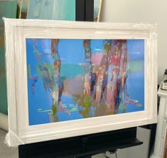 Sky Trees, Print on Satin Paper, Framed
