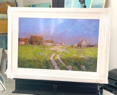 Village, Print on Satin Paper, Framed