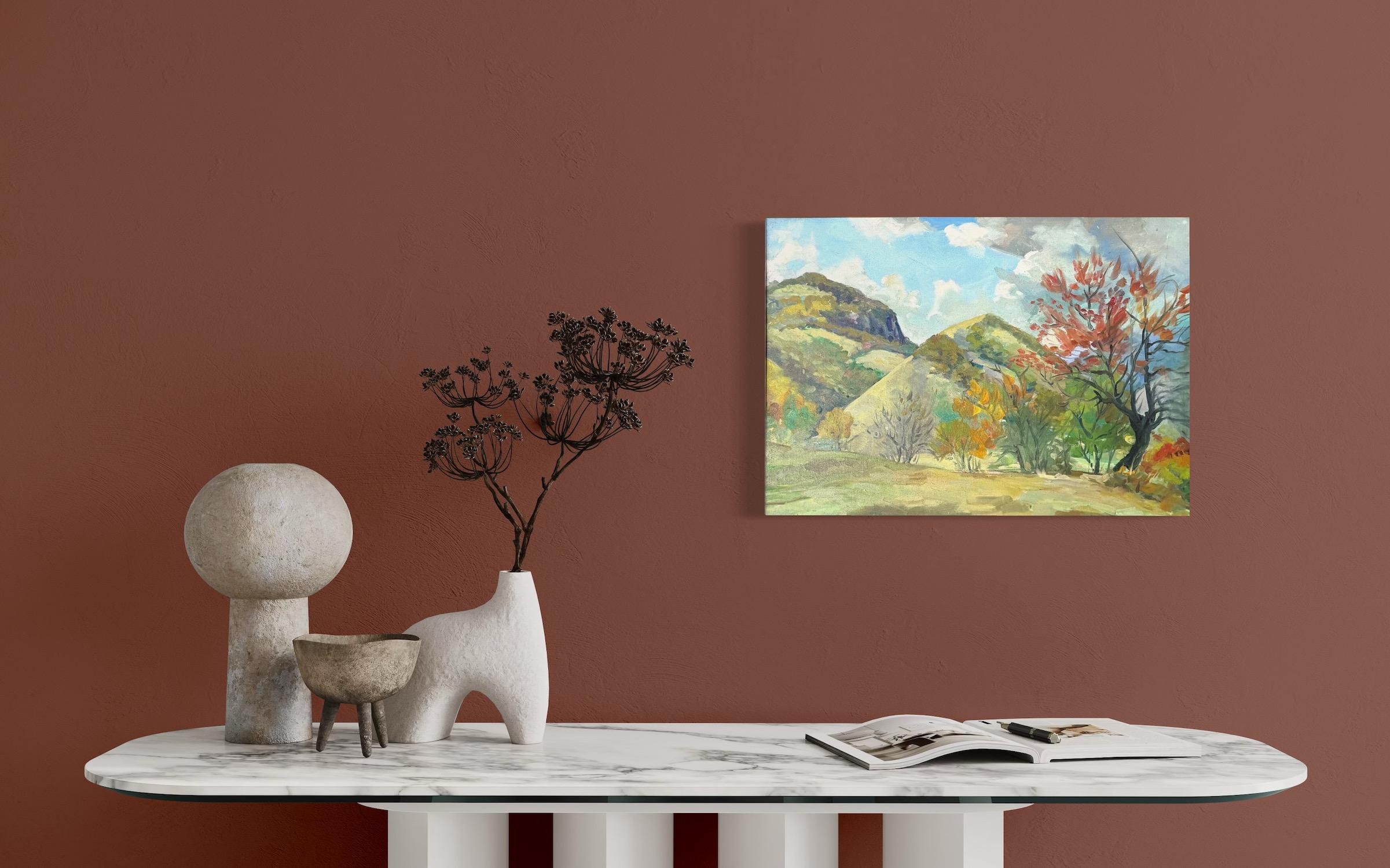 Peinture à l'huile impressionniste d'origine, prête à être accrochée - Painting de Vahram Meliqsetyan