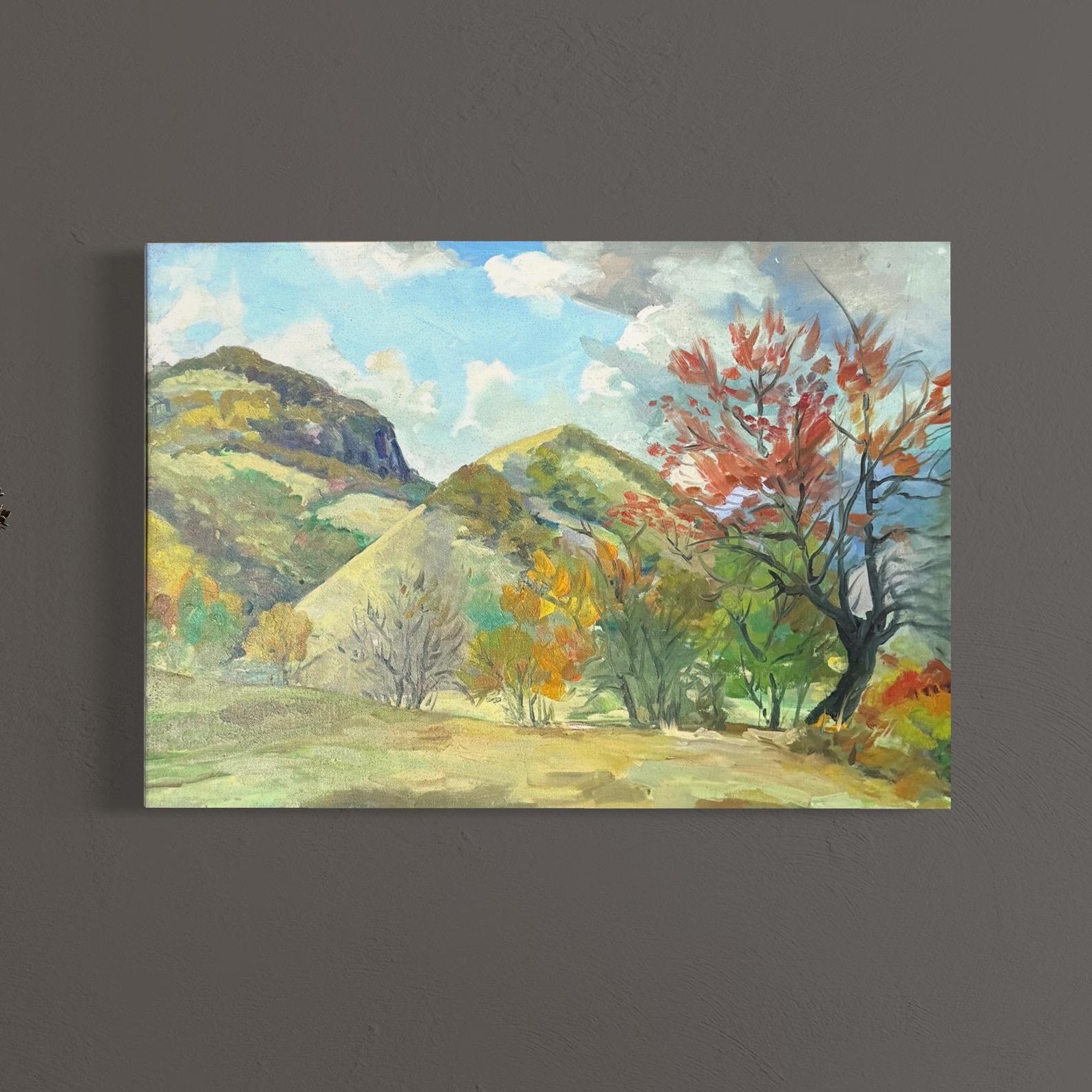 Peinture à l'huile impressionniste d'origine, prête à être accrochée - Impressionnisme Painting par Vahram Meliqsetyan