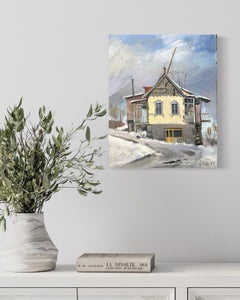 Provinz Landschaft Impressionismus Original Ölgemälde, hängefertig