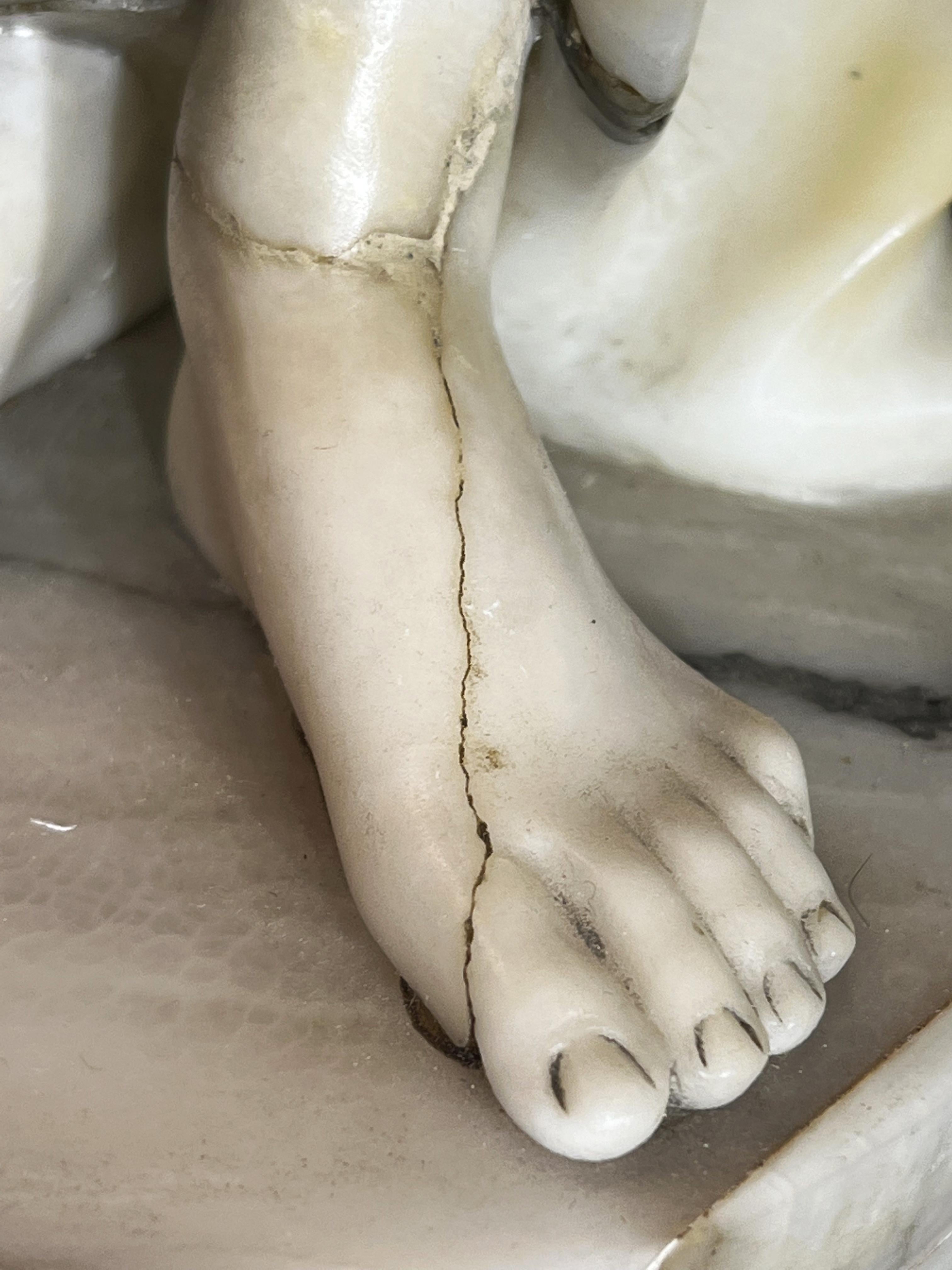 Sculpture italienne - Femme nue sculptée, 1890, Italie en vente 10