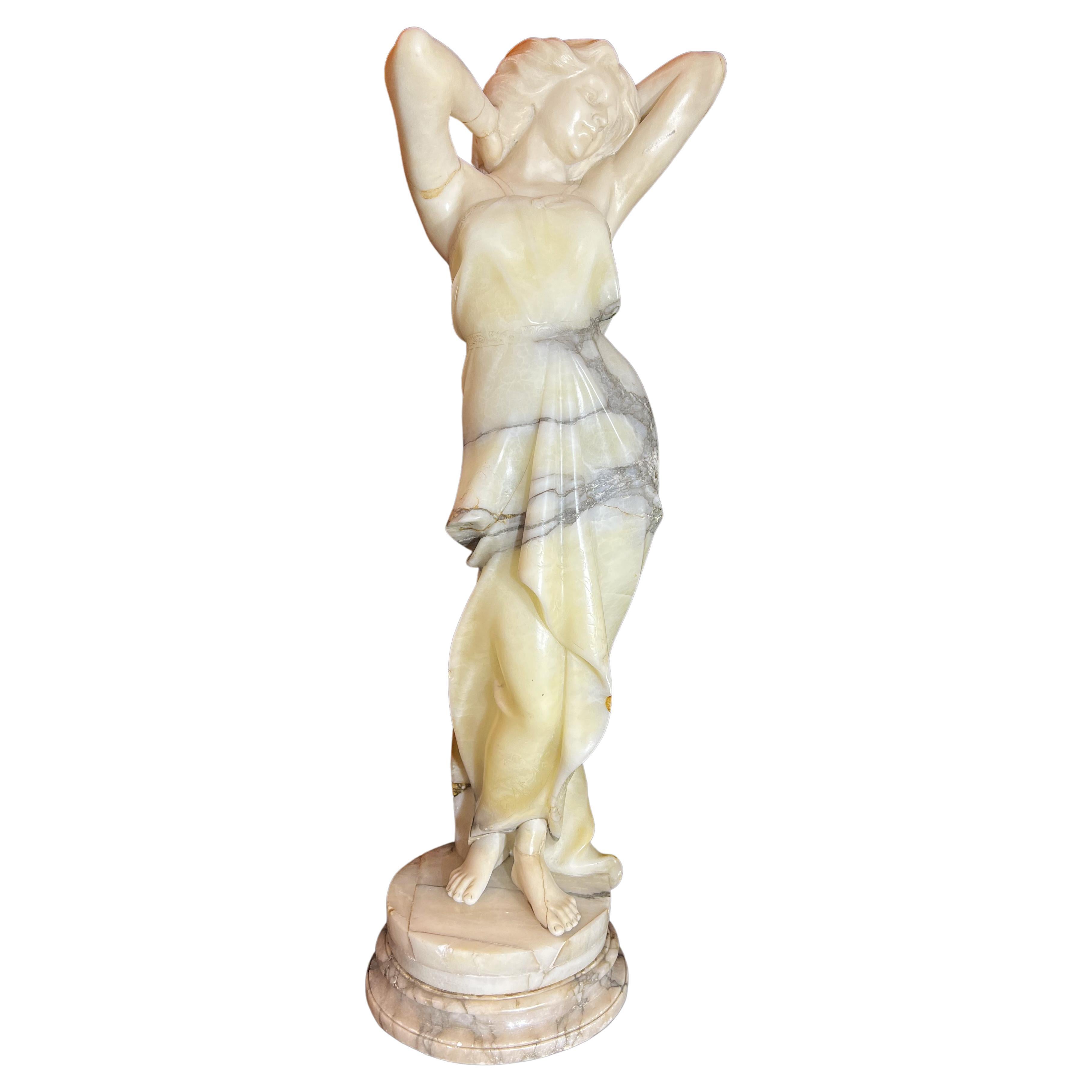 Sculpture italienne - Femme nue sculptée, 1890, Italie