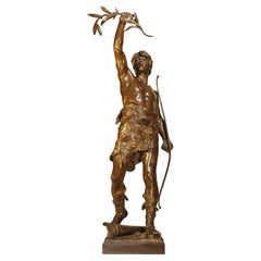 Vainqueur (Victorioso) Bronce francés de E. Marioton (1857-1933)
