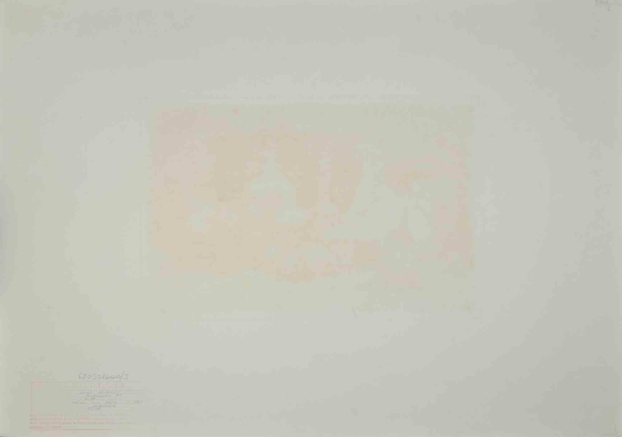 Composición de naturaleza muerta - Aguafuerte de Vairo Mongatti - Años 70 en venta 2
