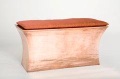 Vaisseau Bench in Copper Handcrafted in India by Paul Mathieu