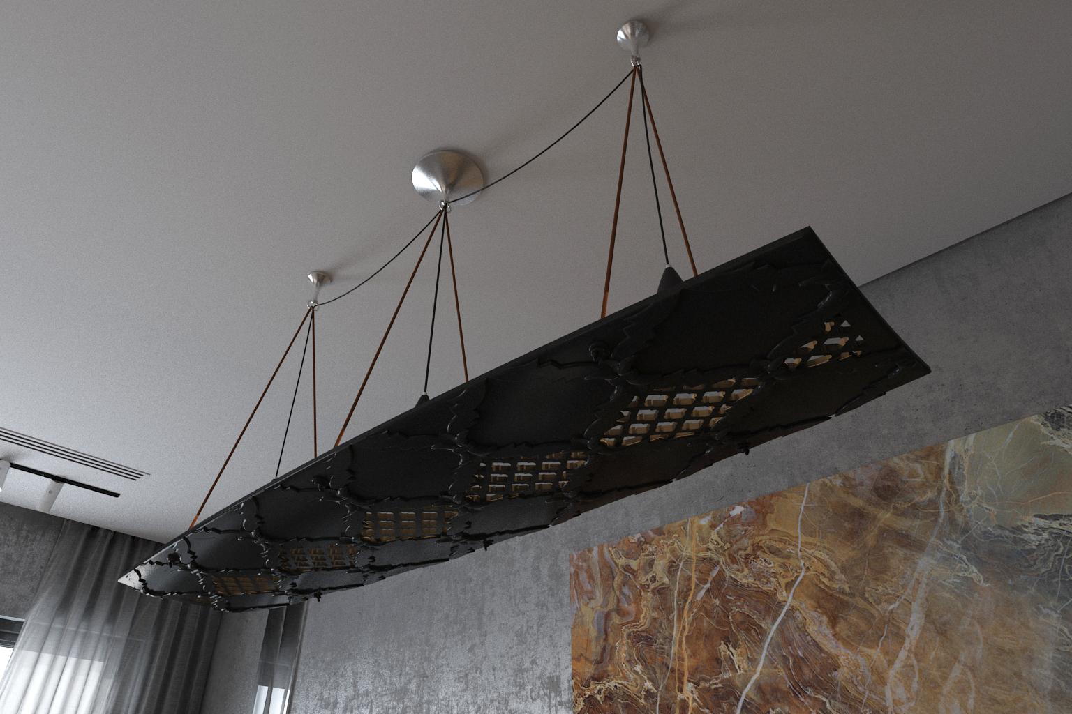 Lampadario Vaisseau Jali in marmo bianco di Paul Mathieu per Stephanie Odegard In condizioni Nuovo in vendita a New York, NY