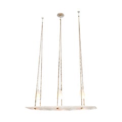 Vaisseau Jali Chandelier in White Marble by Paul Mathieu for Stephanie Odegard