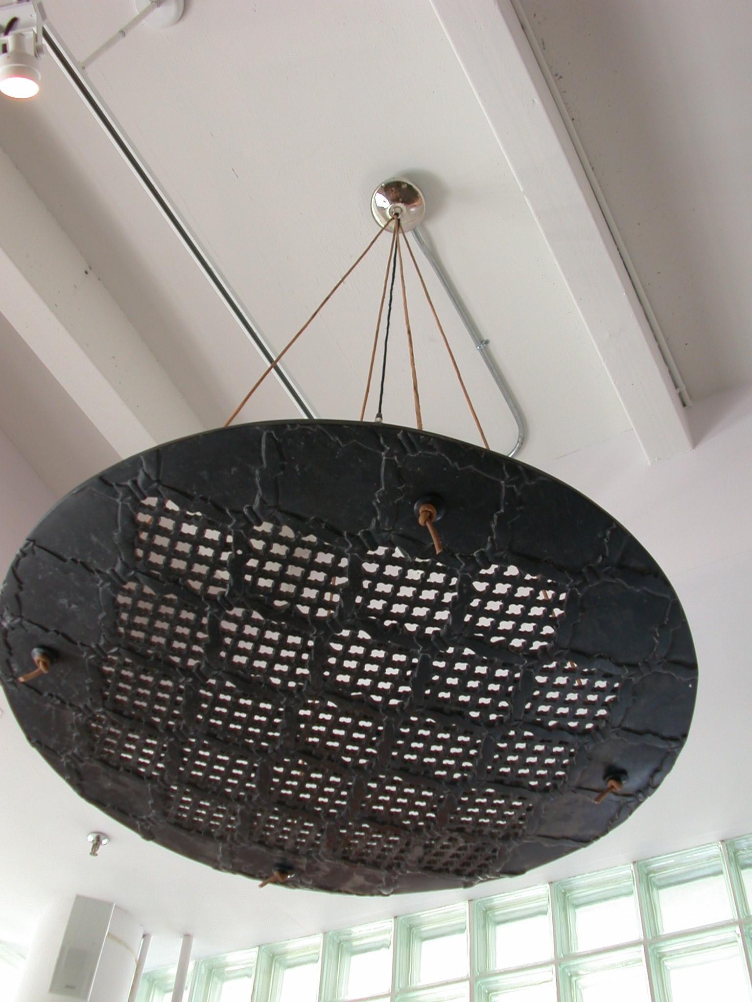 Other Vaisseau Round Jali Chandelier in Black Marble by Paul Mathieu For Sale