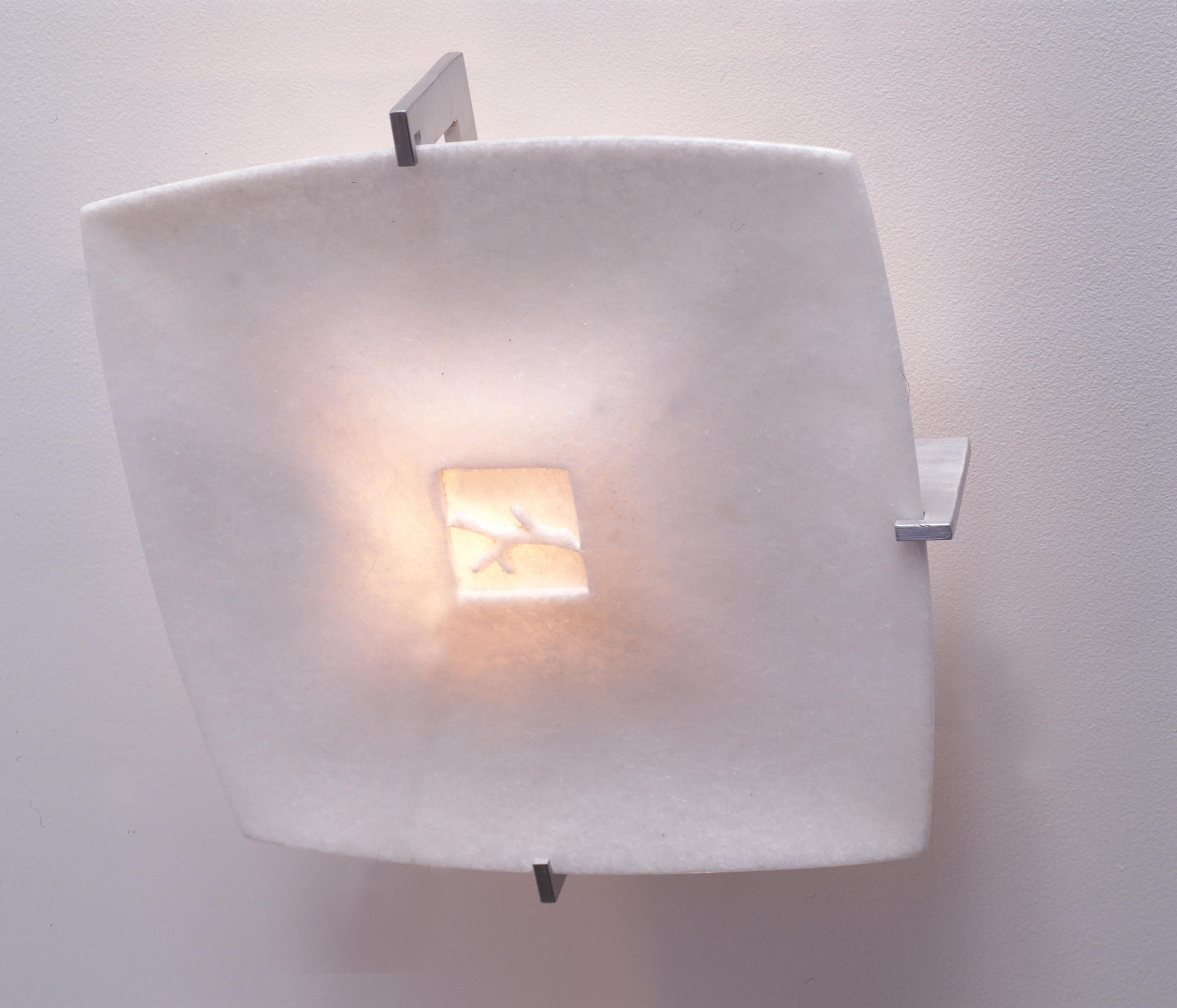 Other Vaisseau Sconce in White Marble by Paul Mathieu for Stephanie Odegard For Sale