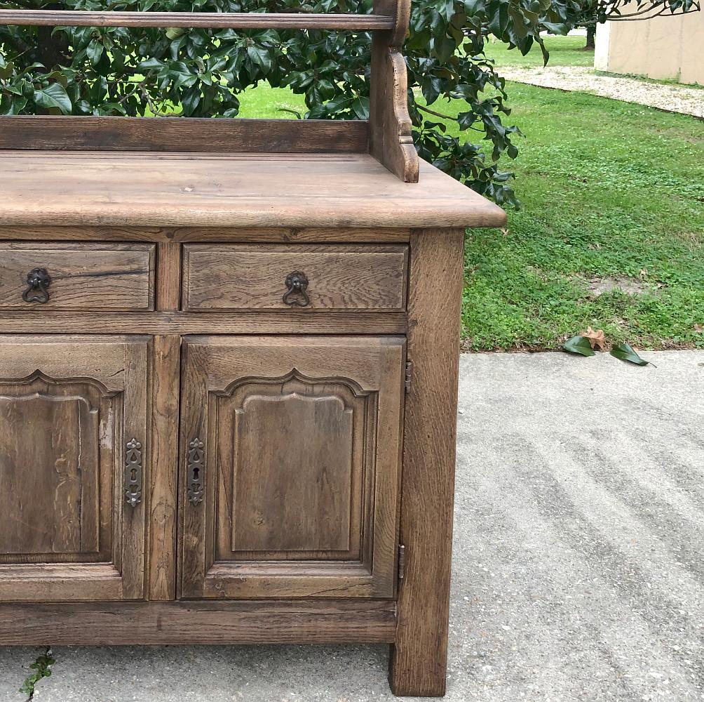 Vaisselier, Buffet, Antique Country French in Stripped Oak 3