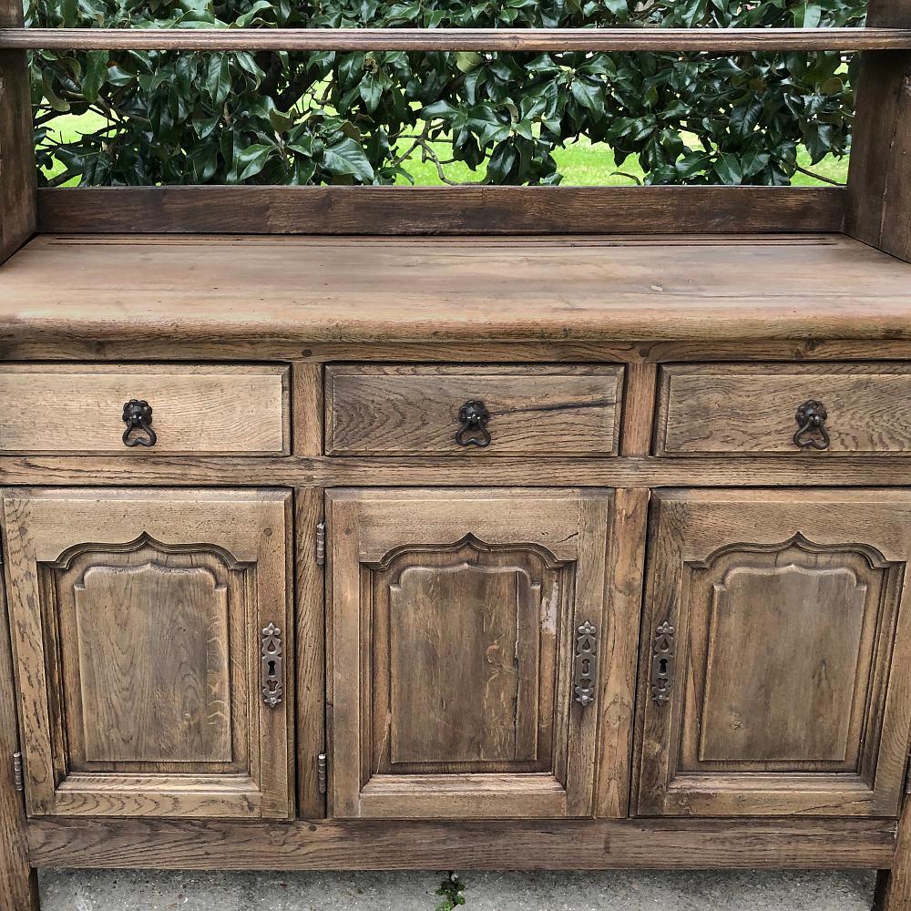 Vaisselier, Buffet, Antique Country French in Stripped Oak 2