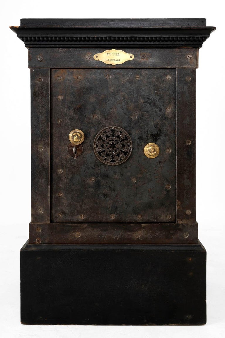 Download Vaissier, Black Patina Steel and Lacquered Wood Safe ...