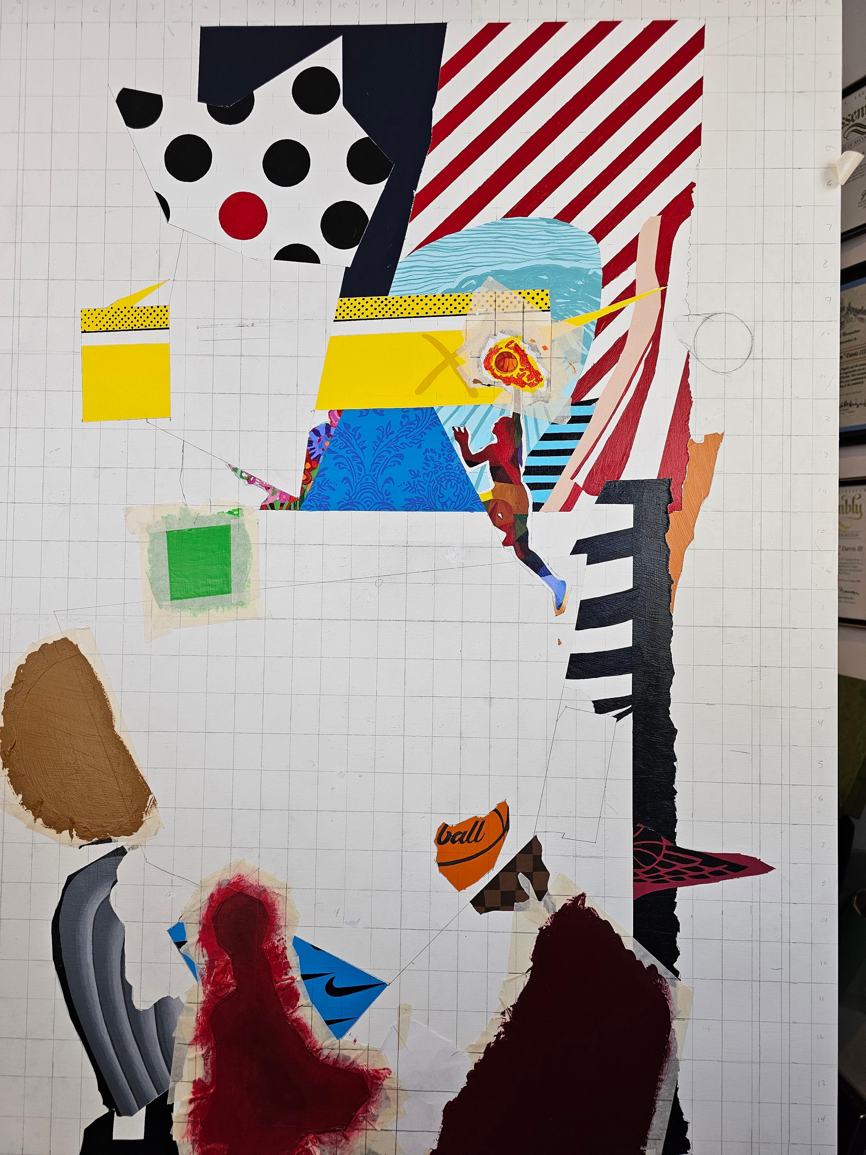 „Heart in Paint“ – Acryl auf Holz im Angebot 5
