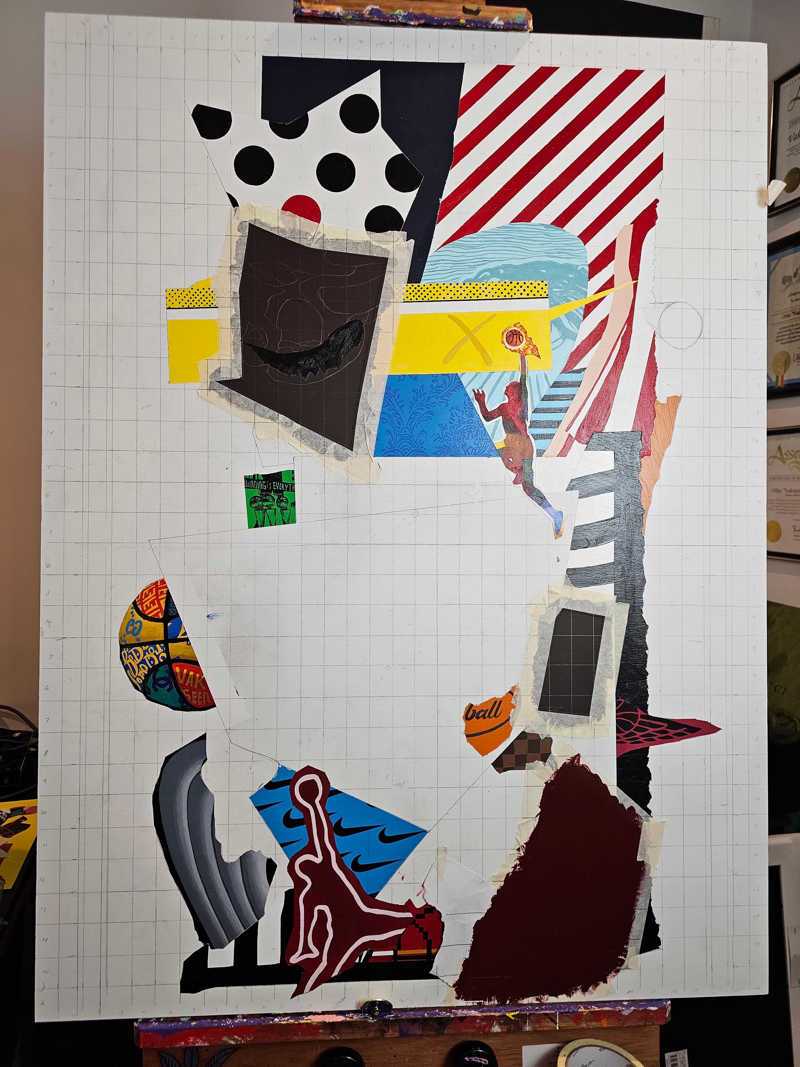 „Heart in Paint“ – Acryl auf Holz im Angebot 6