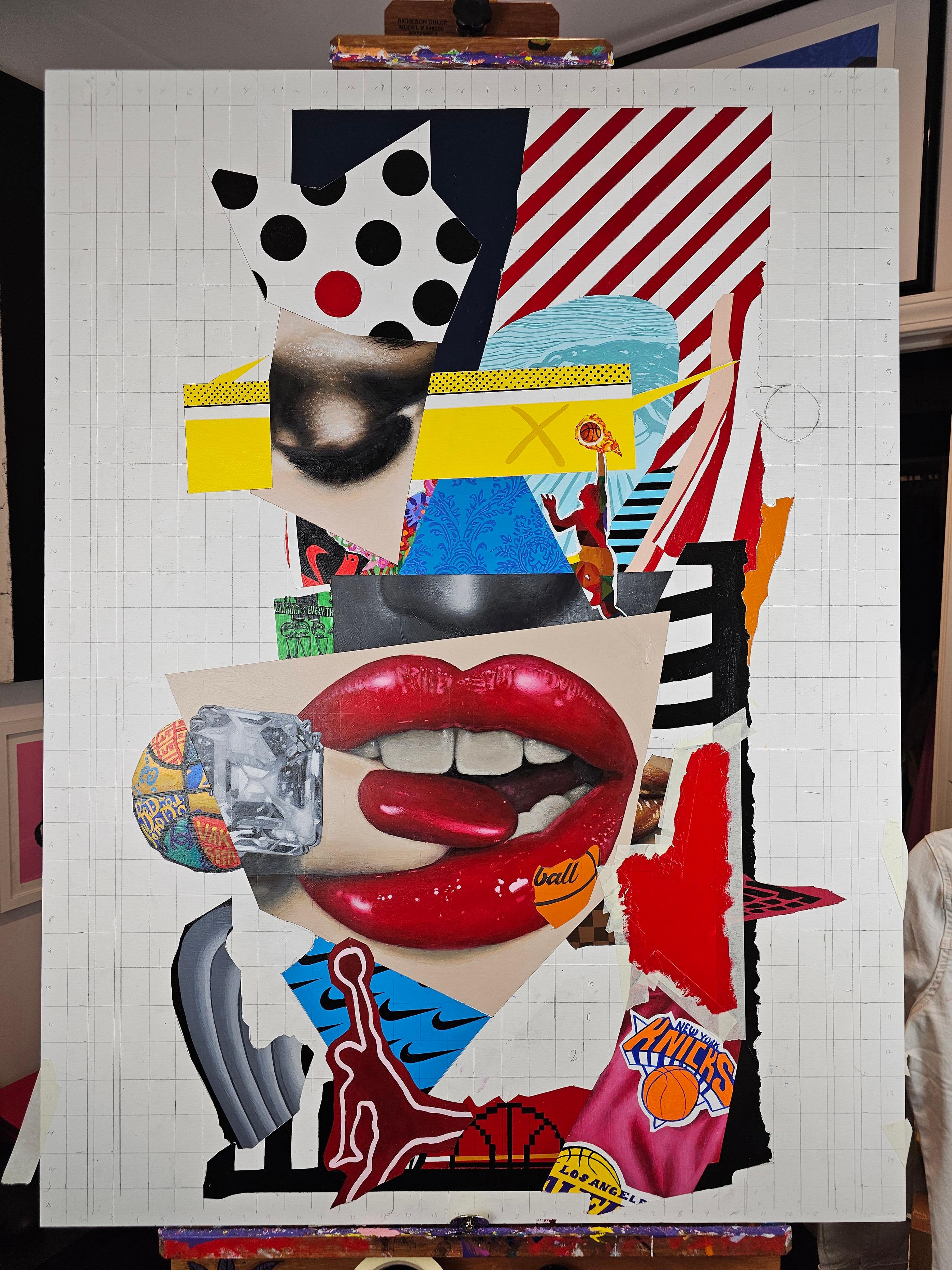 „Heart in Paint“ – Acryl auf Holz im Angebot 8