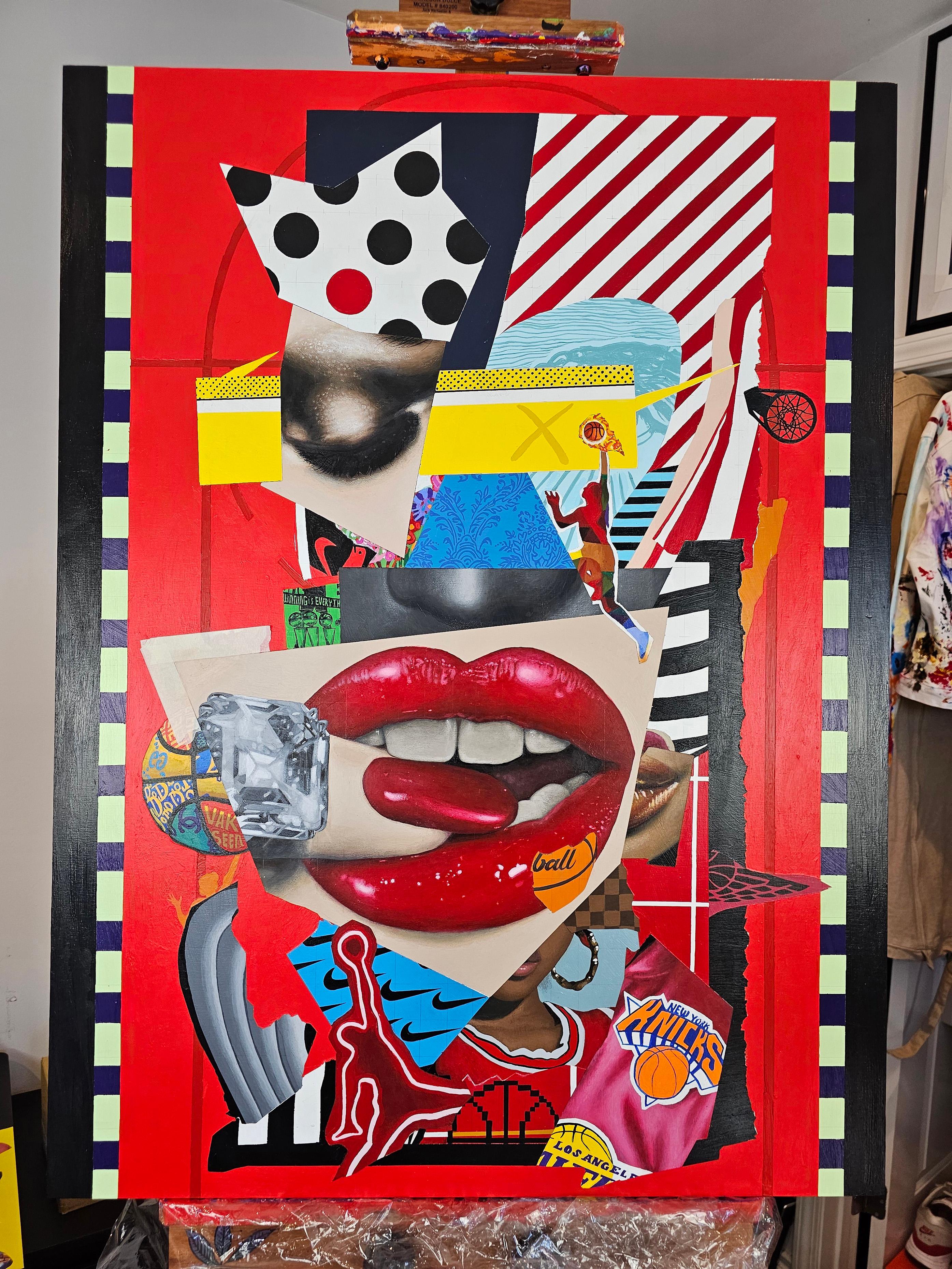 „Heart in Paint“ – Acryl auf Holz im Angebot 9