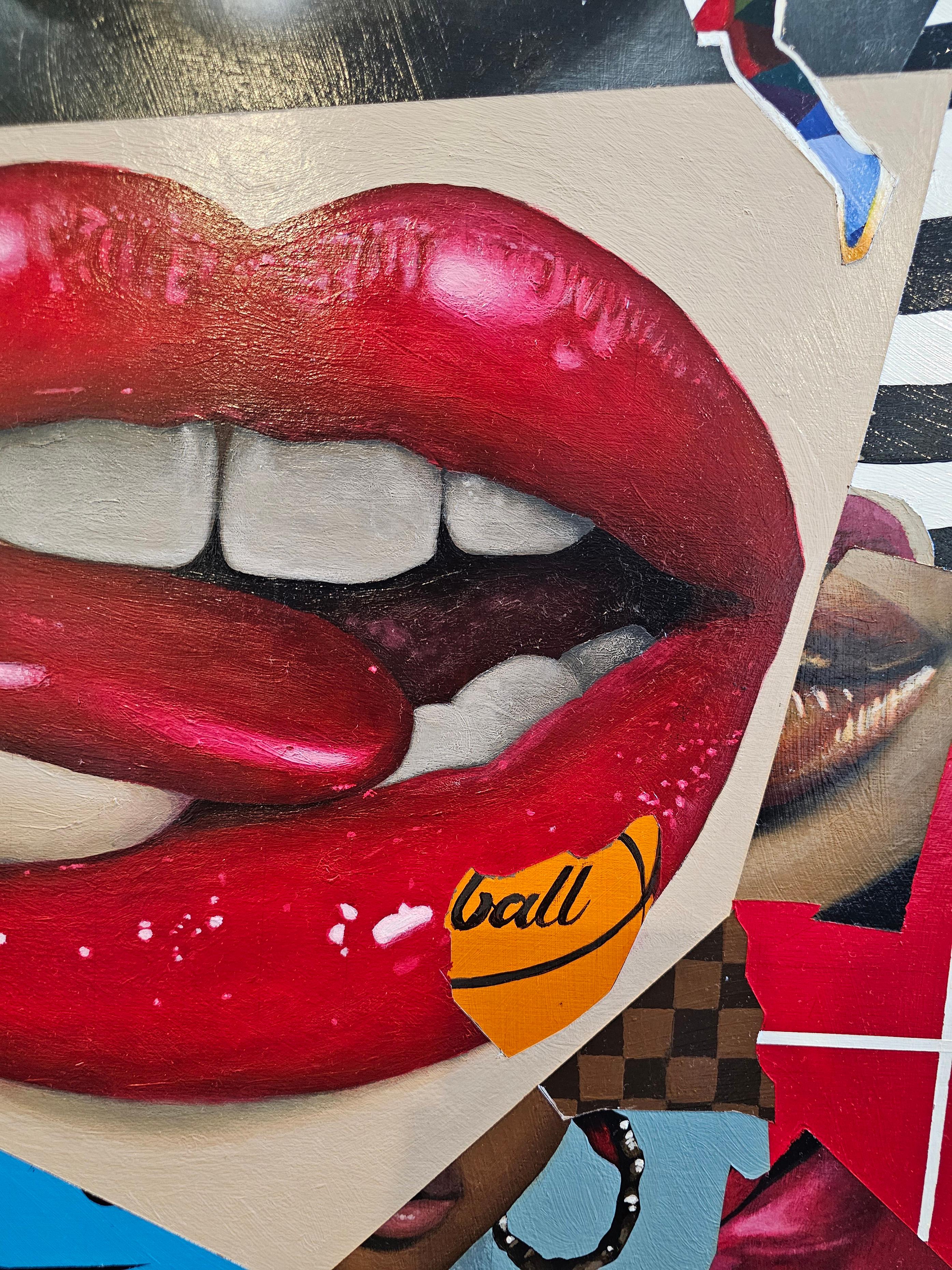 „Heart in Paint“ – Acryl auf Holz im Angebot 2