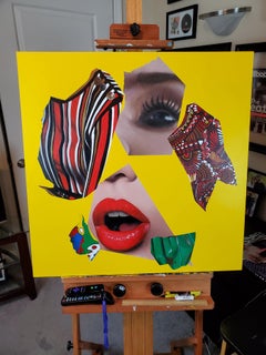 "Losing Myself" - acrylic on wood