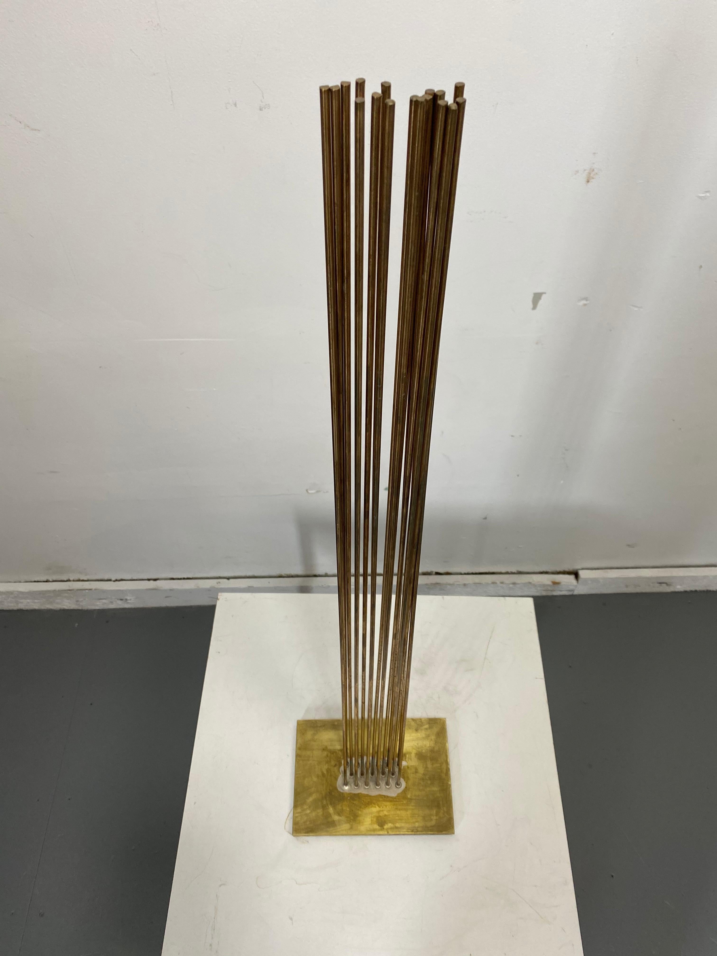 Val Bertoia 17 Rod Sonambient Kinetic Sound Sculpture In Excellent Condition In Buffalo, NY