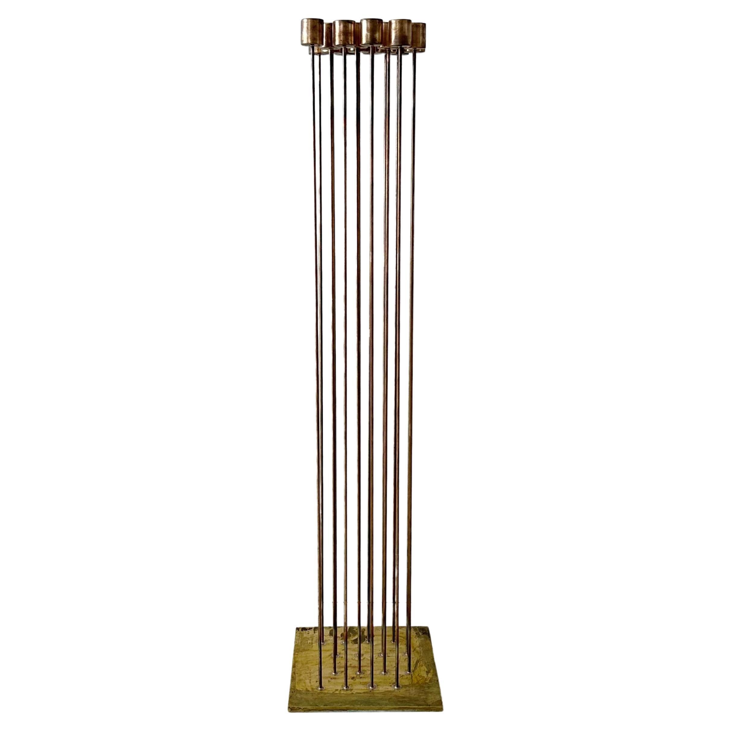 Val Bertoia B-2699 "Sounds from 16" Bronze Sculpture For Sale